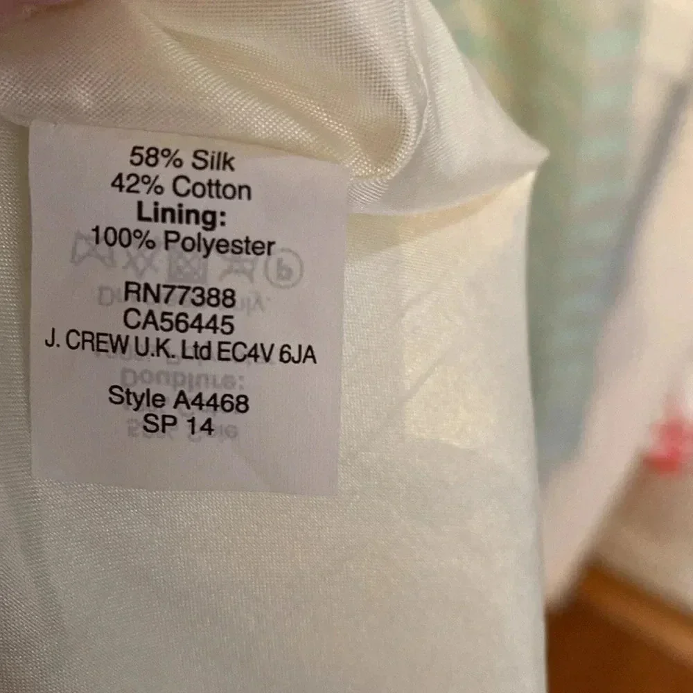 J Crew NWT spring/summer dress with pockets!